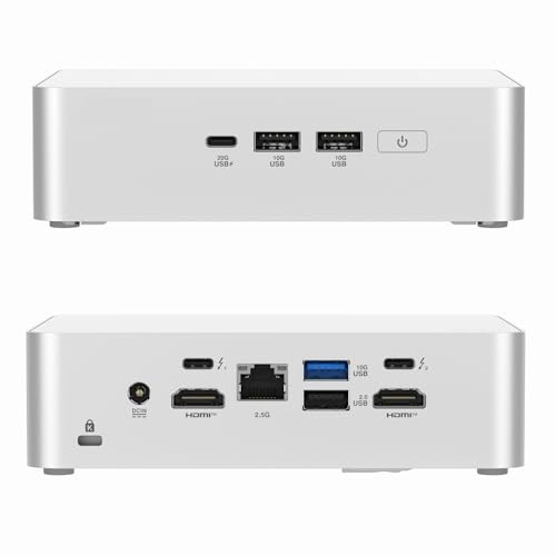 NUC 15 Pro+ NUC15CRSU5 Eleganter Mini-PC mit Intel Core Ultra 5 225H Prozessor, Arc Graphics, Dual HDMI, Thunderbolt 4, ideal für Arbeit, Gaming & Kreativität (96 GB RAM + 2 TB SSD)