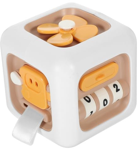 Hemobllo Cubo Busy Sensorial Montessori Ncional para Bebés Habilidades Motoras y Coordinación -Mano Juguete Educativo para Pequeños