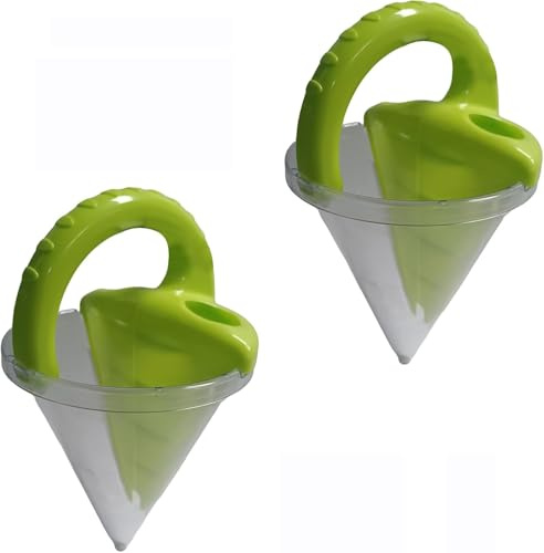 Spilling Funnel Beach Toy, DIY Beach Sand & Water Mixing Tool for Kids,Spilling Funnel with Sifting Shovel,Sand Castle Building Toy (2PCS)