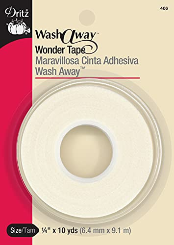 Dritz 406 Wash Away Wonder Tape , 1/4-Inch x 10-Yards