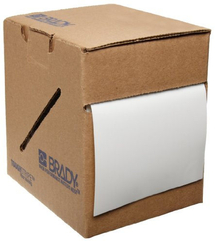 Brady Toughstripe Solid Color Ribbon, 101.60mm x 30.48m, White