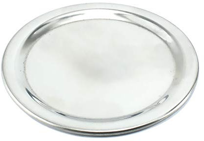 Budawi® Edelstahlplatte Ø 90 mm – Räucherplatte/Räucherteller aus Edelstahl für Räucherstövchen & Duftlampen | Hitzebeständig & langlebig