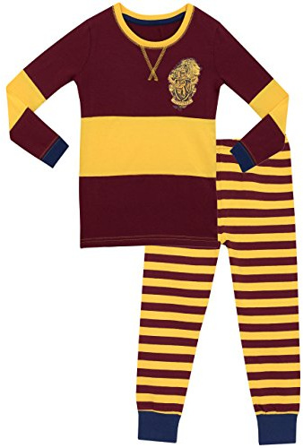 Harry Potter Girls Gryffindor Pyjamas Snuggle Fit Multicoloured Age 7 to 8 Years