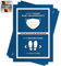 Schild Maskenpflicht und Abstand halten I 3 x Corona Hinweisschild I Premium Aufkleber