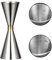 Vaso Medidor de Cócteles, PTN Acero Inoxidable Jigger de cóctel Doble, Báscula Incorporada, Taza Medidora de Bebidas de Camarero Profesional Plateada 30 ml x 45 ml