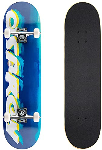 Osprey | Skateboard Complet, 78,7 x 20,3 cm, Double Kick pour Enfants et Adultes, Planche concave avec Bande antidérapante, Planche et Roues, Brosse, Plusieurs modèles