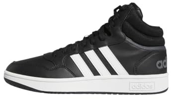 adidas Herren Hoops 3.0 Mid Lifestyle Basketball Classic Vintage Shoes Schuhe, Core Black/Cloud White/Grey Six, 40 2/3 EU