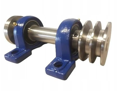 Split Express Arbre de scie circulaire 30 x 400 avec poulie trapézoïdale 2 x 17 90 mm filetage à gauche UCP 207