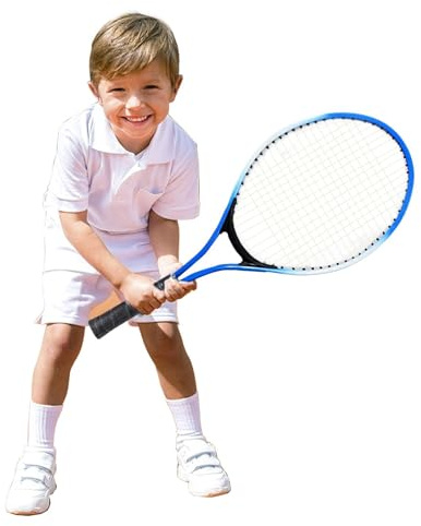 Tennisracket för barn - Tennisracket med lock, tennisracket med bra grepp för nybörjare pojkar och flickor | födelsedagspresent