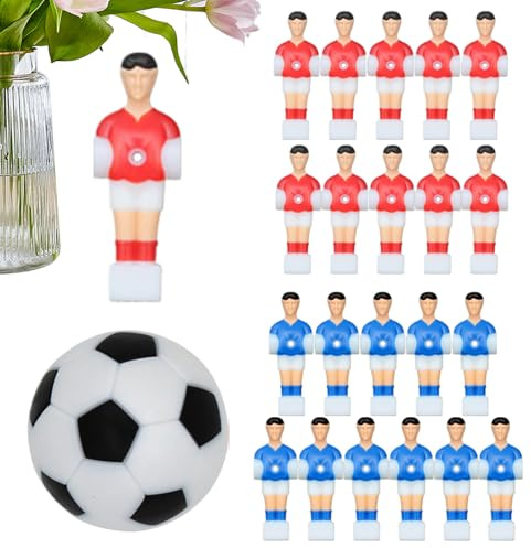 Sostituzione degli uomini di biliardo - Figure di calcio per calciatore in resina 22x, set di calcio da tavolo portatile | per bambini per bambini, classici di gioco, parti sportiv