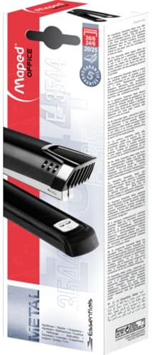 Maped M354411 – häftapparat Essentials, av metall, upp till 25 ark, svart