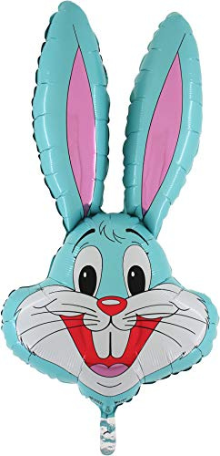 Toyland® 94cm (37) Kaninformad ballong finns i 6 färger - Påskballonger (BABYBLÅ)
