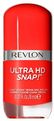 Revlon Ultra HD Snap! Esmalte de uñas de secado rápido. Alta cobertura en una sola pasada. Fórmula Vegana (Tono #031 She's On Fire) - 8ml
