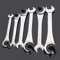 1Pcs 17mm Double Open End Tubing Wrench Chrome Vanadium Steel Ratcheting Fixed Head Flare Nut Wrench Set for Car-Wrench and Hand Tools