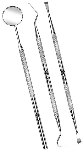YSCARE Igiene Dentale Kit per Placca e Tartaro Rimozione Sbiancamento Denti kit con specchietto dentista Pulizia Denti Tartaro Ablatore Kit per Cura Orale Domestico Rimozione Tartaro (3P Dental)