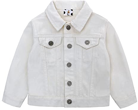 famuka Bebé Chaquetas y abrigos Bebé Niño Niña Chaqueta Vaquera Chaqueta de Transición (Blanco, 12M)