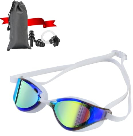 Focevi Marco Grande Gafas Natacion Hombre/Mujer Unisex Adulto, Gafas Piscina Swimming Goggles Anti UV Anti Vaho