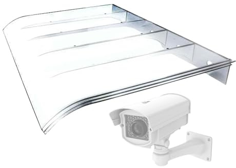 Auvent invisible pour porte d'entrée, store de terrasse, protection solaire, protection contre la pluie, auvent en polycarbonate transparent, pour climatisation, vélo, compteur électrique