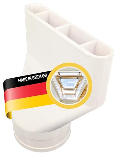 ULROAD Schlauch Adapter für Dachfenster Kippfenster für 100mm Abluft Schlauch für Klimaanlage Growzelt Trockner Abluftschlauch Klimaanlage Fensterdurchführung Fenster Aufsatz