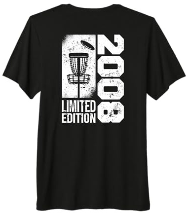 DiscGolf Disc-Golf-Joueur Anniversaire né en 2008 Disc-Golf T-Shirt Haut de Gamme