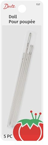 Dritz 70052 Doll Needles 5/Pkg, Size 2.5 To 3.75