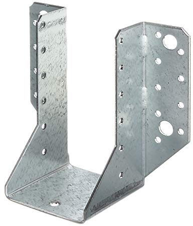 Alberts 335144 Support U | type A - ailes extérieures | galvanisé Sendzimir | 64 x 128 mm