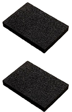 Dylandy Sponge Scouring Pads Magic Emery Sponge Eraser Brush Cleaner Heavy Duty Scrub Sponges with Carborundum for Kitchen Sinks Pots Pans Dirt Stain Cleaning Tools(Carbon Black)*2