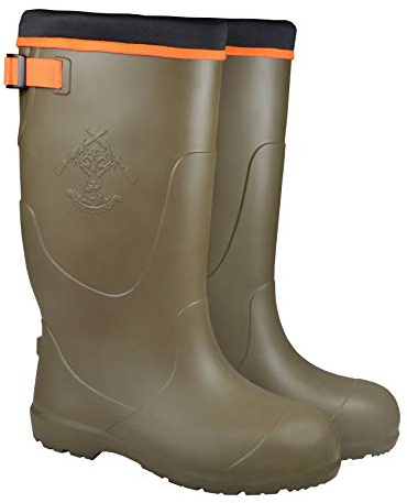 FAGUM Bottes en caoutchouc TRC légères doublées Bottes thermiques de chasse Hubert, kaki, 43 EU