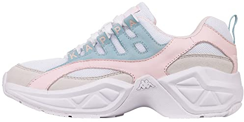 Kappa Overton, Zapatillas Mujer, White/Mint 1037, 38 EU