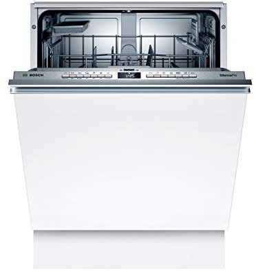 Bosch SMV4HBX56E Serie 4 Smarter Geschirrspüler vollintegriert, 60 cm breit, Besteckkorb, Made in Germany, Silence Programm besonders leise, Extra Trocknen auf Knopfdruck