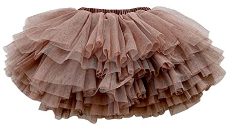 Colorful Childhood Baby Girls Tutu Skirt Toddler 6 Layered Tulle Tutus 1-8T Brown Size 12-24 Months