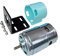 Moteur 895 DC, 12 V 24 V 7500-15000 tr/min, roulement à billes, grand couple haute vitesse, moteur à double arbre haute puissance et faible bruit pour scie circulaire