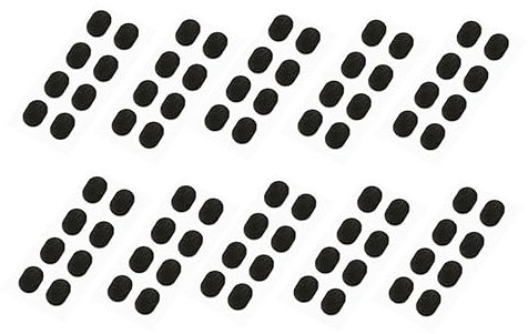 KOMBIUDA Naselli in Spugna Per Occhiali Da Sole 10 Pezzi Anti-scivolo Pratici E Resistenti Adatti A Montature Ottiche E Plastica