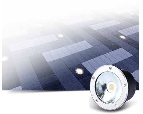 ZLRBN Lámpara Empotrable en el Suelo, Luces Empotradas en El Suelo para Exteriores, Iluminación de Jardín, Lámpara Enterrada LED Lámpara Subterránea AC85-265V (White light,50W AC90-265V)