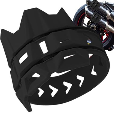 Protecteur De Tuyau D'échappement - Housse De Protection Pour Pot D'échappement De Moto - Protection Élastique pour Silencieux Conçue pour Passionnés de Moto