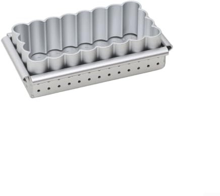 Linnkyfloa Moldes de aleación de aluminio para tarta de huevo de crisantemo, mini molde para hornear pastel de repostería, antiadherente, diseño de maíz, 3 cm, 2,5 cm para uso en horno de cocina (B)