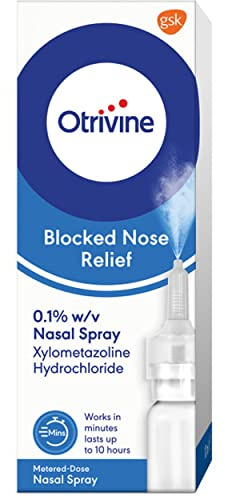 Otrivine Adult Metered Dose 0.1% Nasal Spray 10ml - PACK OF 3