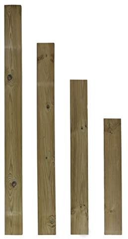 10 pezzi Recinzione Latte in legno di conifera kesseldruckimpraegniert, altezza 110 cm, tipo F 20 X 90 mm von PA-050