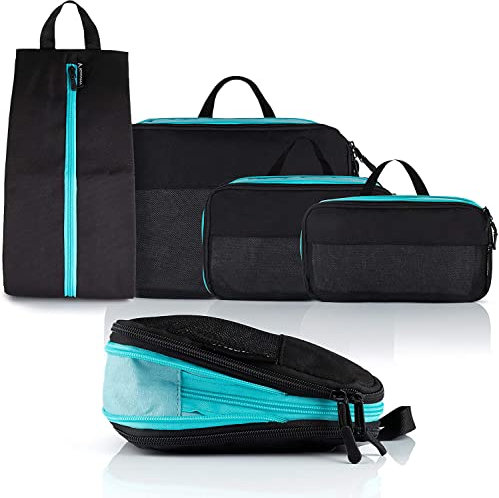 ATACAMA Organizador Maleta Viaje - Bolsas Organizadoras Maleta - Organizador de Equipaje con Bolsas Compresion Viaje - Bolsas Viaje Organizador Mochila - Bolsas para Maletas Organizadoras Compresoras