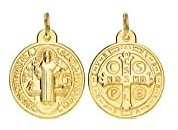 MEDALLA PLATA S.BENITO 18mm CH
