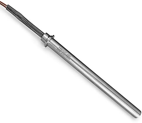 FIREHOFF - Resistencia para estufa de pellets, 350 W, 160/170 mm, diámetro 12,5 mm, con anilla con bornes - 1 año de garantía