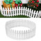 20 Stück Weihnachtsbaumzaun Weiß Kunststoff Lattenzaun Weihnachtsbaum Hausgarten Hochzeit Dekoration Miniatur Gartenzaun Gras Rasen Rand Zaun