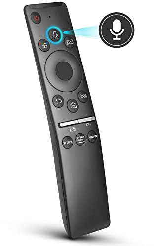 Voice Remote for Samsung Smart TV QLED UHD Frame Curved Solar 4K 8K Q60 Q70 Q80 Q90 8 Series 9 Series TU8000 AU8000 CU7000 CU8000 DU7200 DU8000 Voice Remote Control Replacement