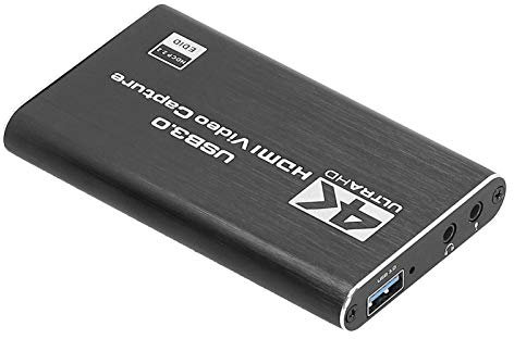 USB3.0 Hochauflösende Videoaufnahmekarte, 4K Audio Video Capture Card, Mehrzweck Video und Audioerfassungsadapter für Sicherheitsmonitore