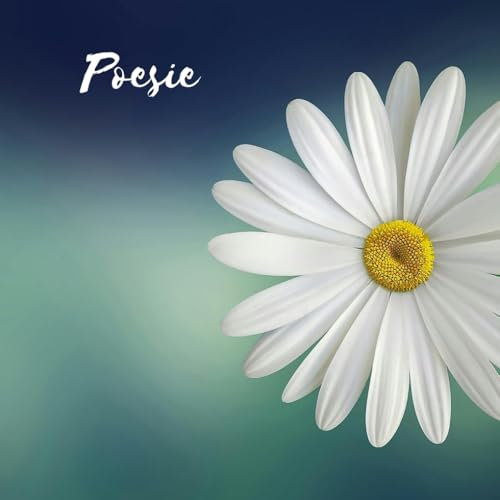 Mein Poesie Album - ein quadratisches Buch zum Zeichnen, Schreiben, Philosophieren mit Skizzen- und Fotoseiten von Seraphiiia-Design | Ideal als ... Skizzenheft, Zeichenbuch | weiße Blume