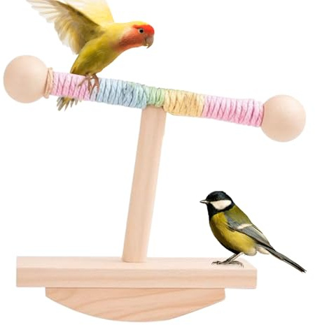 Stand De Perche À Oiseaux - Support De Perche Pour Oiseaux, Tour De Perchoir Naturel | Station De Jouets Suspendus Pour Habitat Conuique, Structure À Main De Pression De Branche