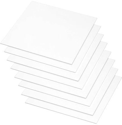 Akrylklar vågformad rippelskiva, klara akrylskivor, 8-pack, flera storlekar (100 mm x 200 1 mm)(150mmx150mmx5mm)
