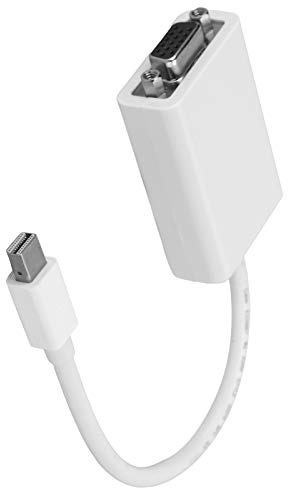 BONKZEBU Mini Male to VGA Female Converter Adapter Cable, High Definition 6.7 Converter Cable, Extensive Compatibility, for X1, White