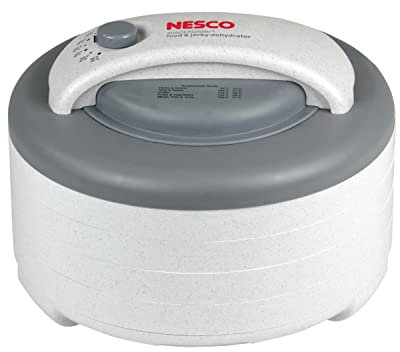 Nesco FD-60 Snackmaster Express Food Dehydrator for Great Jerky and Snacks, 4 Trays, Gray