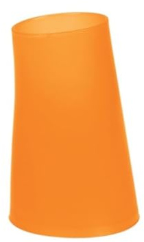 Spirella Move-Vaso para cepillos de Dientes (Polipropileno, 12,5 cm x 8 cm), Color Naranja
